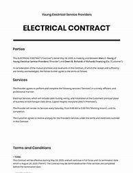 Image result for Electrician Contract Template