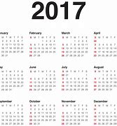 Image result for 2017 Calendar PNG