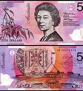 Image result for Australian Five Dollar Note Miss Print Yellow Stripe