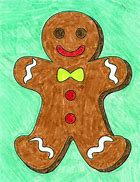 Image result for How to Draw a Christmas Gingerbread Man