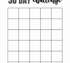 Image result for 50-Day Challenge Template