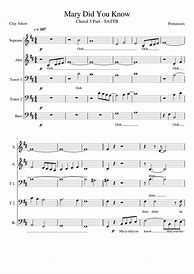 Image result for Mary Did You Know Pentatonix Sheet Music