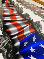 Image result for Weathered American Flag Vinyl Car Roof