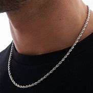 Image result for 3Mm Silver Rope Chain