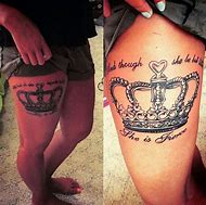 Image result for golden queen crowns tattoos
