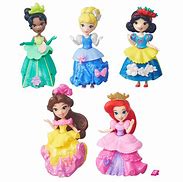 Image result for Disney Small Princess Dolls Set of 5 On Star Stands