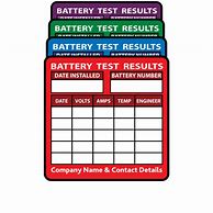 Image result for Battery Test Sheet