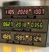 Image result for Back to the Future Time Clock