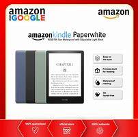 Image result for Amazon Kindle Paperwhite 16GB 11th Gen Waterproof with Adjustable Light Black