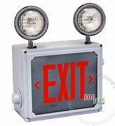 Image result for Combination Emergency Light and Exit Fixture