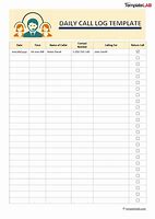 Image result for Phone Call Log Template Printable