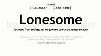 Image result for Define Lone