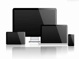 Image result for Computer and Mobile and Laptop White and Black