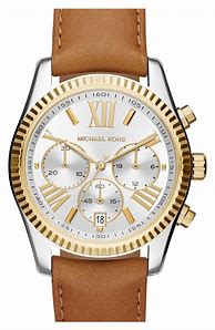Image result for Michael Kors Leather Strap Watch