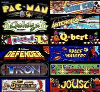 Image result for 80s Arcade Game Collage