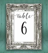 Image result for Printable Table Numbers 4X6