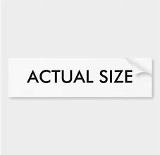 Image result for Actual Size Sticker