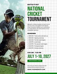 Image result for Cricket Tournament Poster