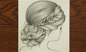 Image result for Girl Hair Design Drawing