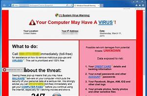 Image result for Virus Shut Out Scam