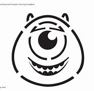 Image result for Mike Wazowski Pumpkin Template