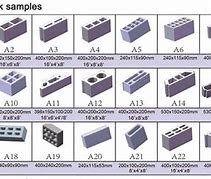 Image result for Concrete Hollow Blocks Size