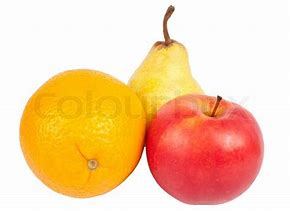 Image result for Orange Pear Apple Fruit