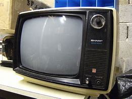 Image result for Sharp Old Black TV