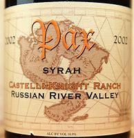 Image result for Pax Syrah Castelli Knight Ranch