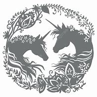 Image result for Black Unicorn Silhouette