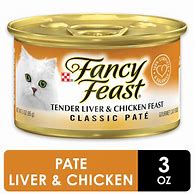 Image result for Cat Food Wet Chicken Puree Fancy Feast