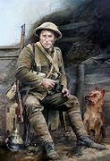 Image result for WW1 Soldier Painting