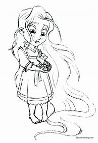 Image result for Rapunzel Baby Coloring Page