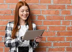 Image result for Woman Watching iPad