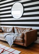 Image result for Striped Wallpaper Living Room