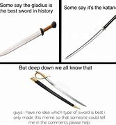 Image result for Quick Cut Sword Meme