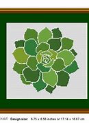 Image result for Succulent Cross Stitch Pattern