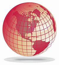 Image result for Graphic Image of a Globe with Red Background