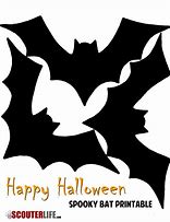 Image result for Spooky Bat Outline