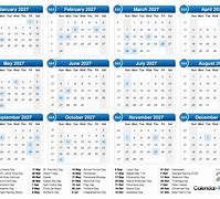 Image result for Calendar for 2027