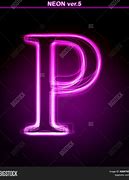 Image result for Neon Style Letter P
