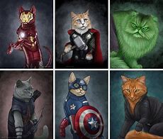 Image result for Super Hero Cat Cartoon