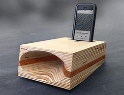 Image result for Sound Amplifier Woodwork Design
