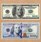 Image result for 100 Dollar Bill Front and Back Actual Size