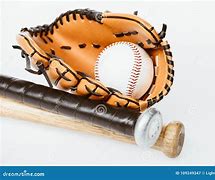 Image result for Baseball Bat Mitt and Ball