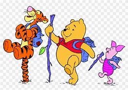 Image result for Pooh Bear and Piglet Hiking