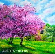 Image result for Cherry Blosson Tree Oil Painting