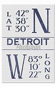 Image result for Detroit Michigan Lat Long