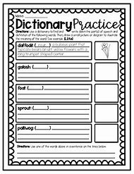 Image result for Second Grade Dictionary Practice Worksheets
