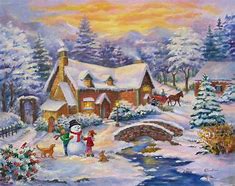 Image result for Winter Wonderland Painting